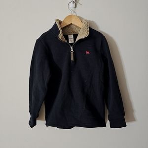 Carter's Brand New Quarter Zip Pullover Sweater Black Size 6 Boys